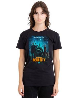 Other The Walking Dead Dead City Poster Art T Shirt Bla - Black