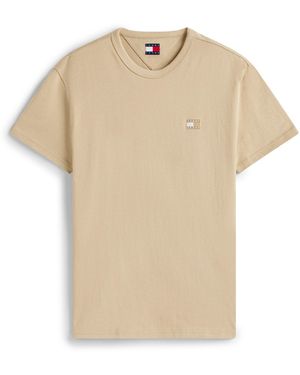 Tommy Hilfiger Classic Tommy Small Badge T Shirt - Natural