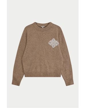 The Couture Club Couture Fluffy Crw K Ld64 - Brown