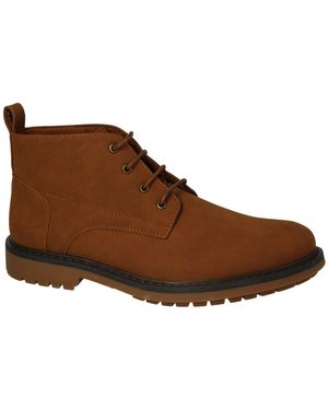 Thomas Blunt Lace Up Boot - Brown