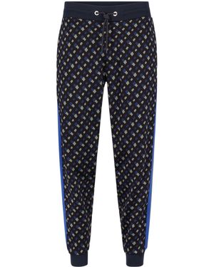 BOSS Lamont Closed Hem Jersey Joggers - Blue
