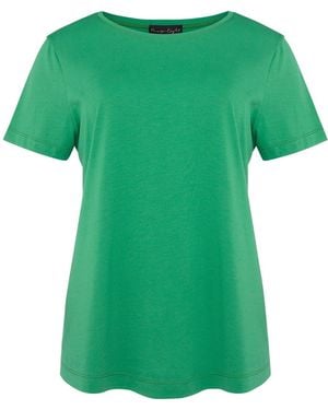 Phase Eight Huntly Stitch Detail T-Shirt - Green