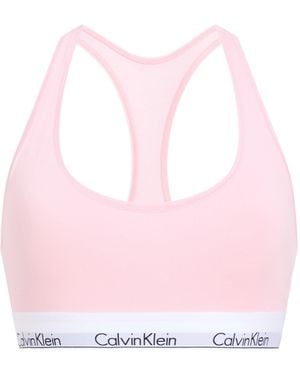 Calvin Klein Modern Cotton Logo Bralette - Pink