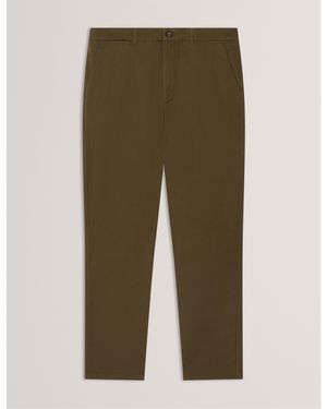 Ted Baker Slim Fit Chinos - Green