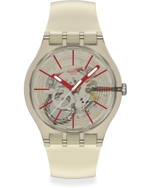 Swatch Essentials Analogue Quartz Watch - Metallic
