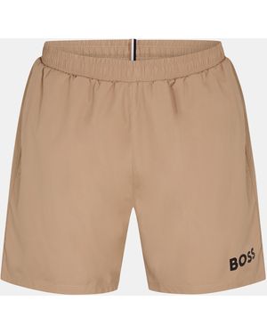 BOSS Dolphin Swim Shorts - Natural