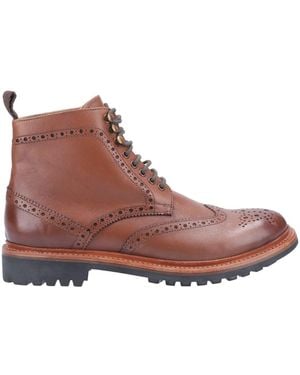 Cotswold Rissington Commando Goodyear Welt Boot - Brown