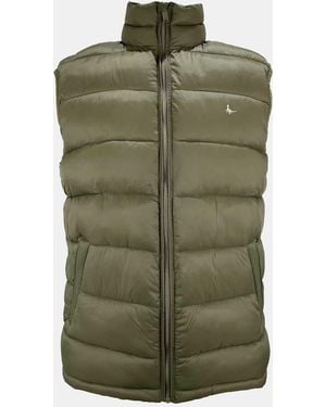 Jack Wills Kershaw Lightweight Water Resistant Puffer Gilet - Green