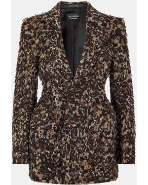 Balenciaga Oversized Weather-Resistant Parka - Black