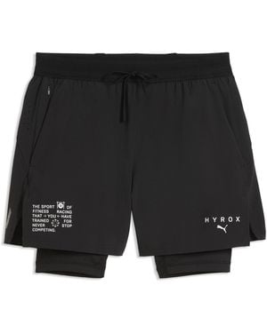 PUMA Hyrox 2-In-1 Performance Shorts - Black