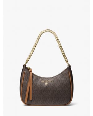 MICHAEL Michael Kors Jet Set Signature Chain Shoulder Bag - Brown