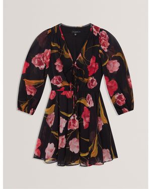 Ted Baker Long Sleeve Blouse - Red