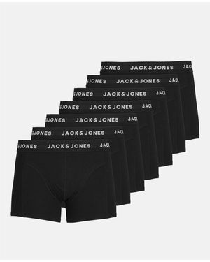 Jack & Jones Jack 7-Pack Huey Trunks Plus Size - Black