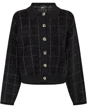 BOSS Fironia Knitted Top - Black