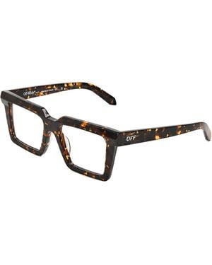 Off-White c/o Virgil Abloh Oerj082S Round Sunglasses - Brown