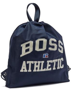 BOSS Drawstring Backpack - Blue