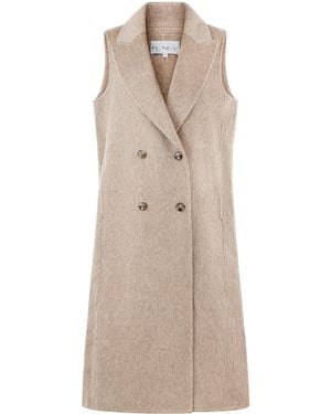 Raey Long Waistcoat - Natural
