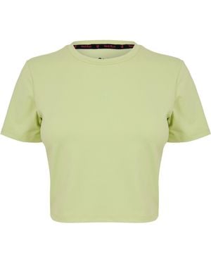 Red Run Baby Tee - Green