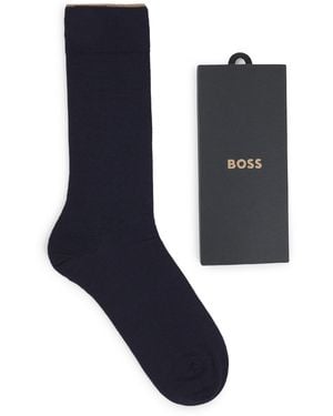 BOSS Rs Cashmere Silk Uni 10265696 Ankle Sock - Blue