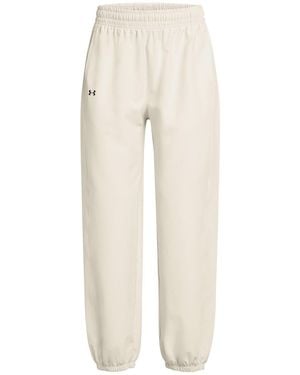 Under Armour Closed Hem Woven Joggers - Natural