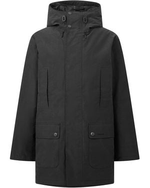 Barbour Northfield Modern Heritage Cotton Full-Zip Waterproof Parka - Black