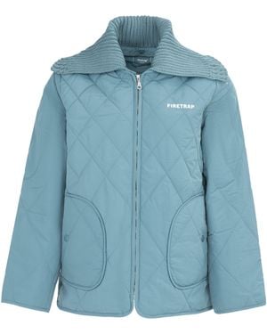 Firetrap Quilted Jacket - Blue