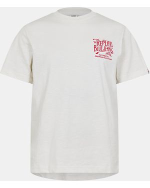 Replay Back Jeans T-Shirt - White