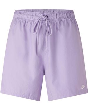 Nike Club Flow Woven Tracksuit Shorts - Purple