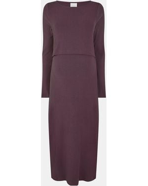 Mama.licious Knitted Jumper Dress - Purple