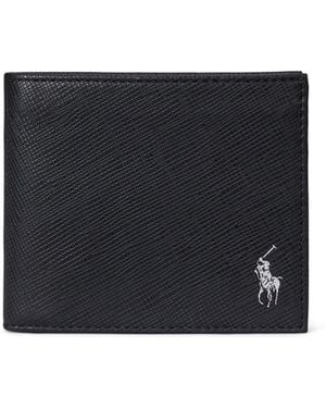 Polo Ralph Lauren Saffiano Leather Billfold Wallet - Black
