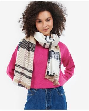 Barbour Blair Tartan Scarf - Pink