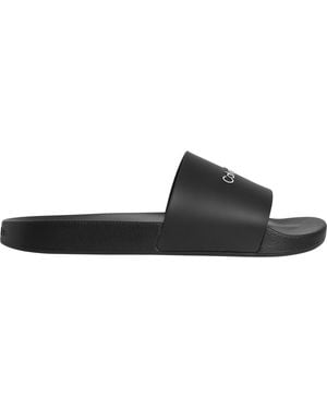 Calvin Klein Pool Logo Sliders - Black