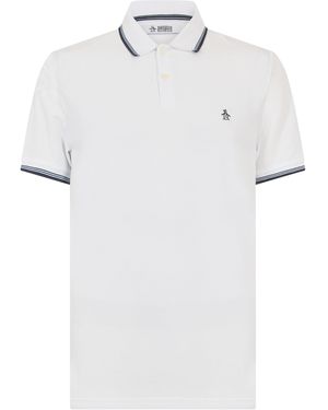Original Penguin Tipped Pique Polo Shirt - White