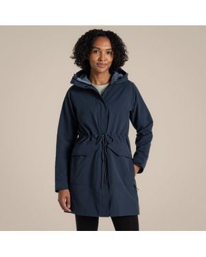 Craghoppers Emilia Waterproof Long Jacket - Blue