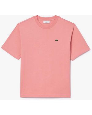 Lacoste Relaxed-fit Soft Cotton T-shirt - Pink
