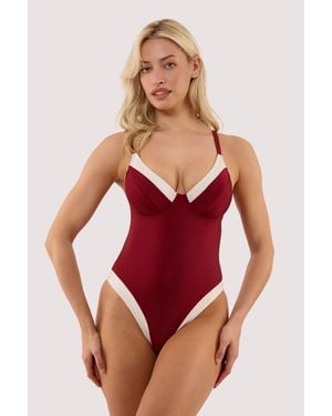 Wolf & Whistle Stasia And Ivory Fuller Bust Underwired Swims
