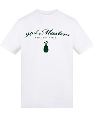 AWD Adults Printed Golf Tee - White