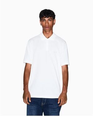 ARMANI EXCHANGE Short Sleeve Polo Shirt - White