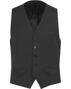 Without Prejudice Kilburn Slim Fit Waistcoat - Black