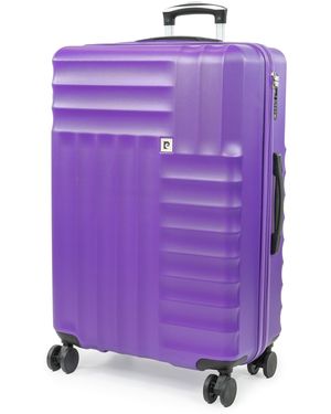 Pierre Cardin Soleil 30-Inch Hard Shell Luggage Suitcase - Purple