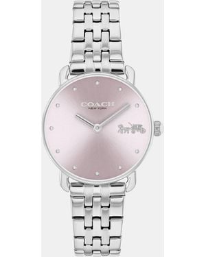 COACH Ladies Elliot Ip Bracelet Watch - Metallic