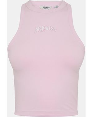 Jack Wills Jw Graphic Racerback Vest - Pink