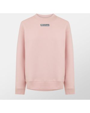 Lacoste Crew-Neck Logo Sweatshirt - Pink