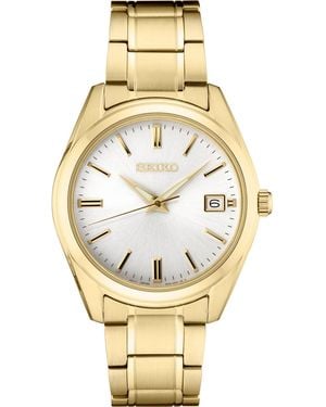 Seiko Classic Date Quartz Analogue Quartz Watch - Metallic