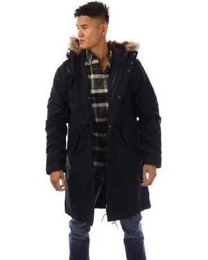 Fred Perry Zip-In Liner Parka Jacket - Black