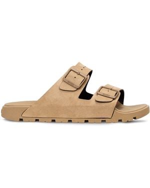 BOSS Sandals With Emed Logo Detail And Adjustable Straps (Surfley) - Natural