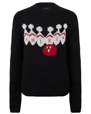 Amiri Bowling Knit Jumper - Black