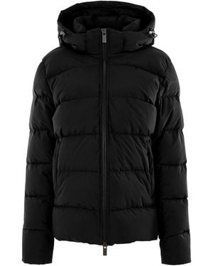 Pyrenex Spoutnic Water Resistant Duck Down Detachable Hood Short Puffer Jacket - Black