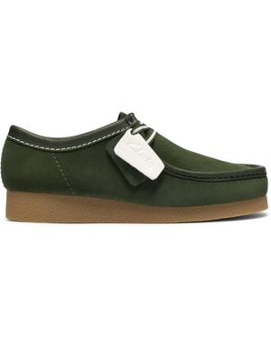 Clarks Wallabee Moc Toe Formal Shoes - Green