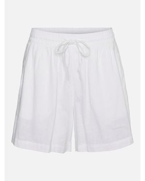 Vero Moda Linn Woven Tracksuit Shorts - White